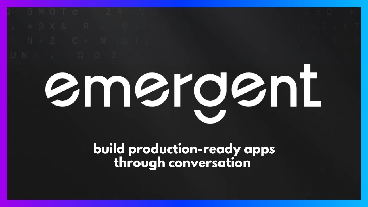 Emergent Labs: Build production-ready apps through conversation