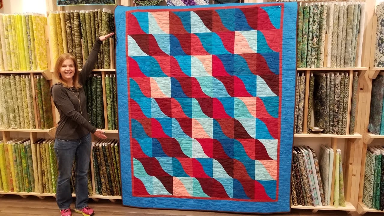 Fear Not Curved Patchwork! Wave Runner Quilt Tutorial