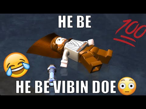 QUI GON JINN VIBES ON THE BATTLEFIELD | Lego Star Wars