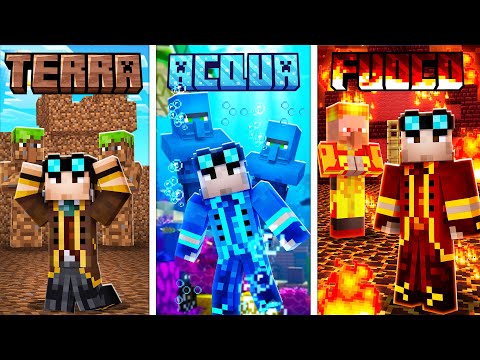 LYON DI TERRA, ACQUA E FUOCO SU MINECRAFT