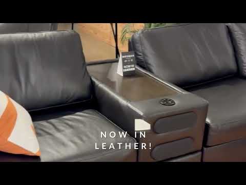 プルマモア　2本set ModMax II Black Leather 2 Piece Sectional Loveseat | Coleman Furniture