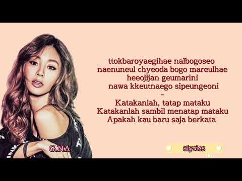 G.NA(지나) _ I will get lost, you go your way(꺼져 줄게 잘 살아) (Feat. Jun Hyung Yong(용준형)) Sub indo