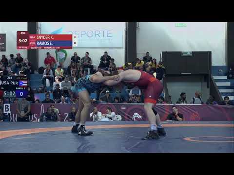 1/4 FS - 97 kg: K. SNYDER (USA) v. E. RAMOS (PUR)