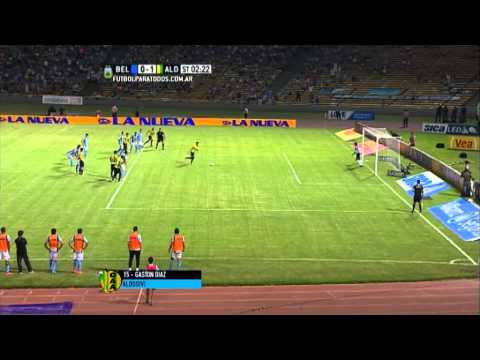 Gol de Díaz. Belgrano 0 - Aldosivi 1. Fecha 5. Primera División 2015. FPT