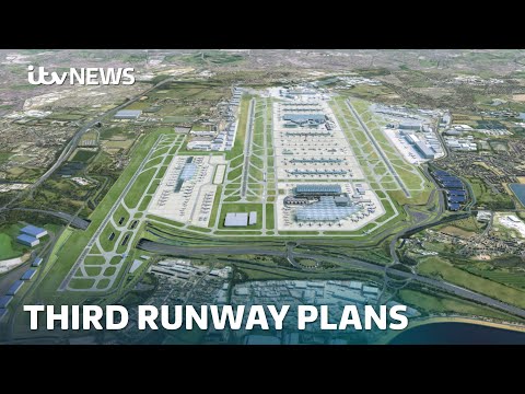 Heathrow reveals plans for third runway and says it can build it within a decade | ITV News