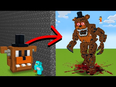 I Cheated with //SCARE in FNAF Build Challenge in Minecraft