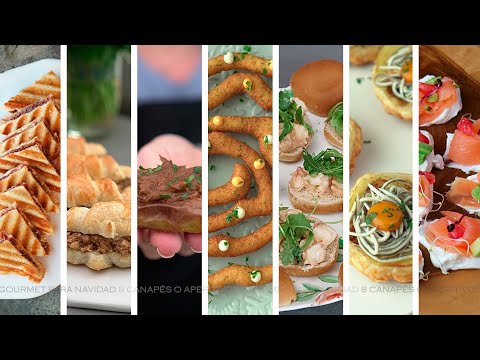 8 CANAPÉS O APERITIVOS GOURMET PARA NAVIDAD