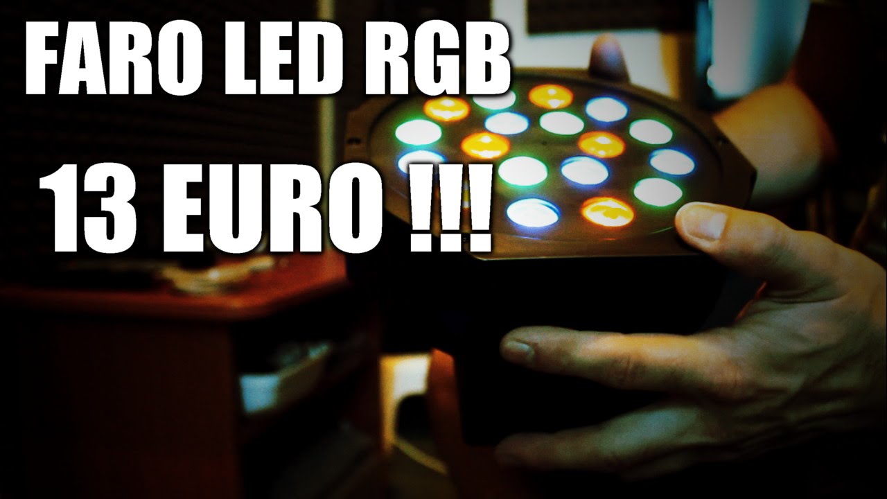 Vlog - Unboxing Faro Strobo RGB Super Economico