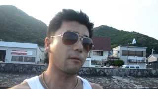 preview picture of video 'アキーラさん散策①三重県・熊野市の海岸,Beach,Kumano-city,Mie,Japan'