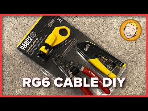 RG6/COAX Compression Fittings DIY | Better than crimping! (Klein Tools Installation Kit)
