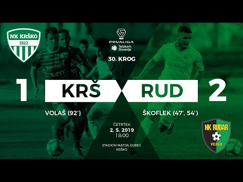30.krog: Krško - Rudar 1:2 ; Prva liga Telekom Slovenije 2018/2019