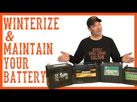 How To Winterize and Maintain The Battery on a Riding Lawnmower