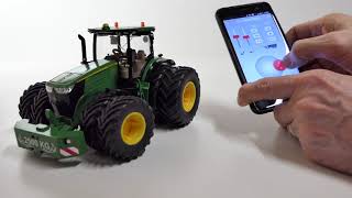Unboxing John Deere 7290R Siku 6735 Fernsteuer-Traktor Spur 1 RC Control Bluetooth-App 1:32 Spur1