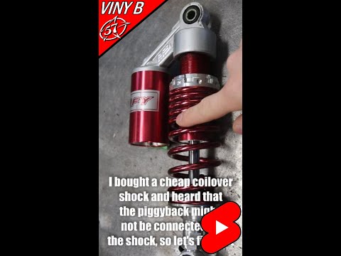 Cheap Coilover Shock: Piggyback #shorts #suspension #piggyback