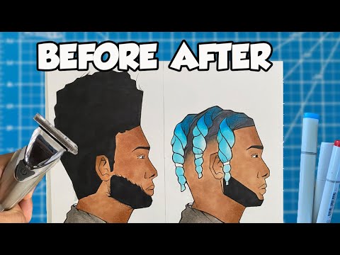 Taking My Characters To The BarberShop- Drawing Hairstyles Part 8