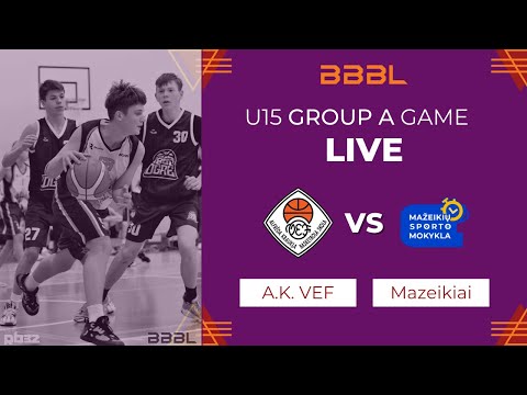 A.Kraukla VEF 2008 vs Mažeikiai 2008 | BBBL Boys U15 Finals