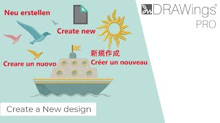How to Create a New Design in DRAWings PRO embroidery Software