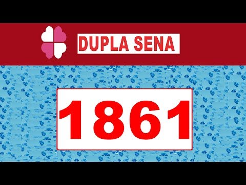 Dupla Sena 1861 - Resultado da Dupla Sena dia (03/11/2018)