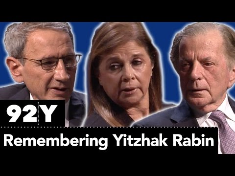 Remembering Yitzhak Rabin: Itamar Rabinovich and Dalia Rabin with Rabbi Peter Rubinstein