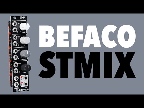 Befaco STMIX // 6HP stereo audio or CV Eurorack mixer