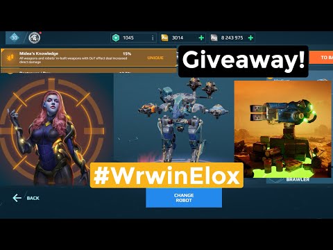 Rex Acid  Pilot Midea 15% Damage | New giveaway #WRWinElox | War Robots Gameplay 