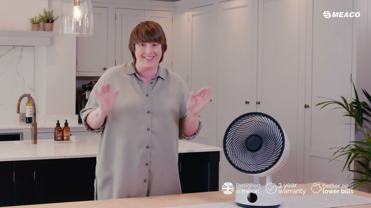Ventilador silencioso MeacoFan Sefte Table en el hogar