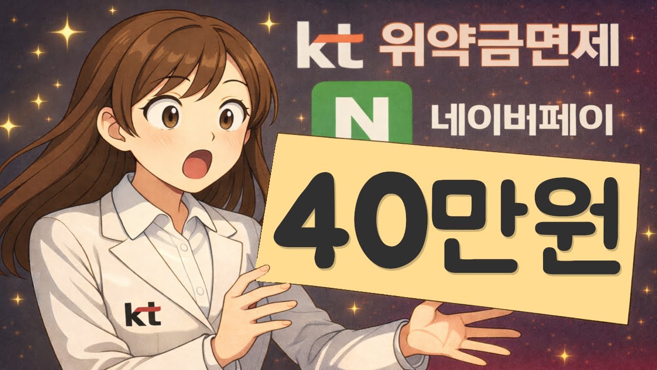 통신비지원금 매달 4만원 받으세요 kt위약금면제