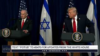 トランプ大統領・ネタニヤフ首相 共同記者会見:米以同盟の強化と中東和平の行方