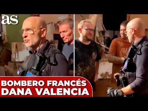 Un BOMBERO FRANCES ALUCINA al ser la PRIMERA AYUDA en llegar a VALENCIA