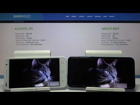 Alcatel U5 vs Meizu M6T - Display Comparison