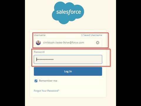 Salesforce Kurs(deutsch,de) - Einführung (Login) - Wie man sich in Salesforce einloggt