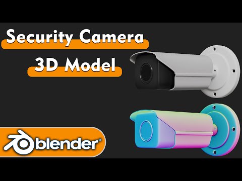 Security Camera 3D Model#blendertutorial #blender #render #cycle
