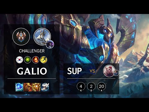 Galio Support vs Rakan - KR Challenger Patch 11.24b