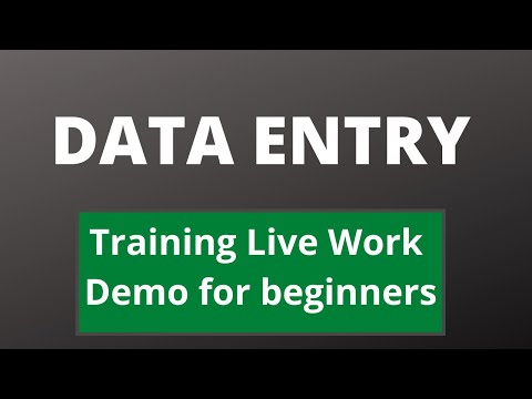 Virtual Assistant Data Entry work demo for beginners on Fiverr | Upwork with practice file