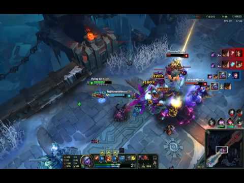 Firefighter Tristana 1v4 League of legends