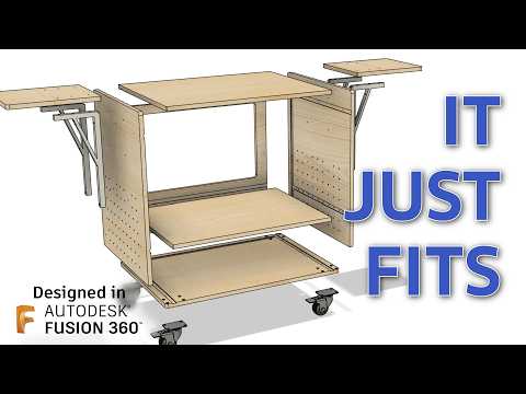 Flat Pack Miter Saw Stand — One Sheet of Plywood