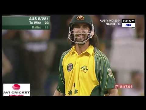 India vs Australia 5th ODI Highlights 2004 @Brisbane || IND vs AUS 5th ODI India's Glorious Win ||