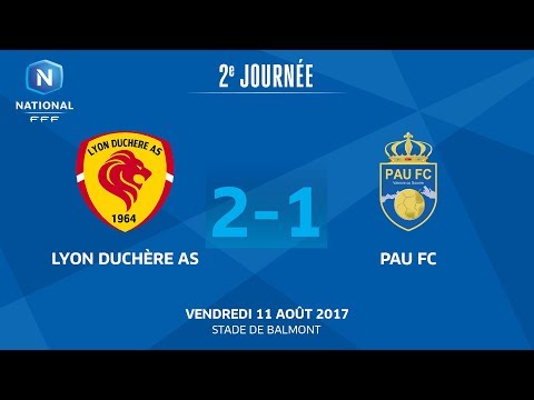 J2 : Lyon Duchère AS - Pau FC (2-1), le replay