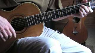 Blues in the key of E lesson - Lightnin' Hopkins - Three Times Lightnin' - Tablature explanation