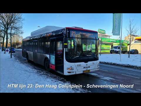HTM lijn 23: Den Haag Colijnplein - Scheveningen Noord | Winter | 2021