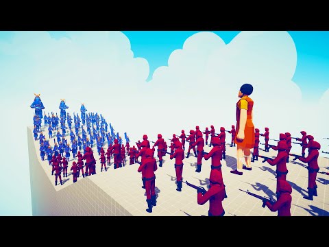 SQUID GAME SOLDIERS + KILLER DOLL vs 100x UNITS | TABS ⚔️ Totally Accurate Battle Simulator ⚔️