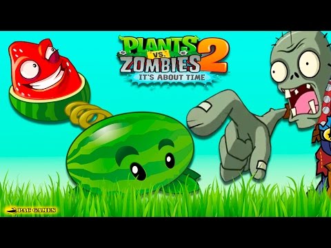 Plants Vs Zombies 2 - Epic Melon Strawberry Vs All Zombies
