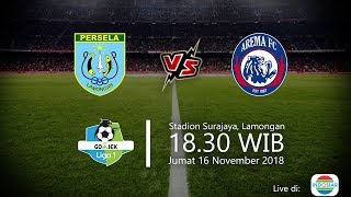 Live Streaming Indosiar, Persela Vs Arema di Liga 1 2018, Jumat Pukul 18.30 WIB