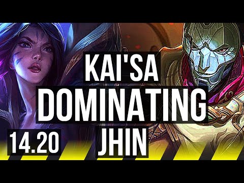 KAI'SA & Pyke vs JHIN & Lux (ADC) | Dominating | EUW Master | 14.20