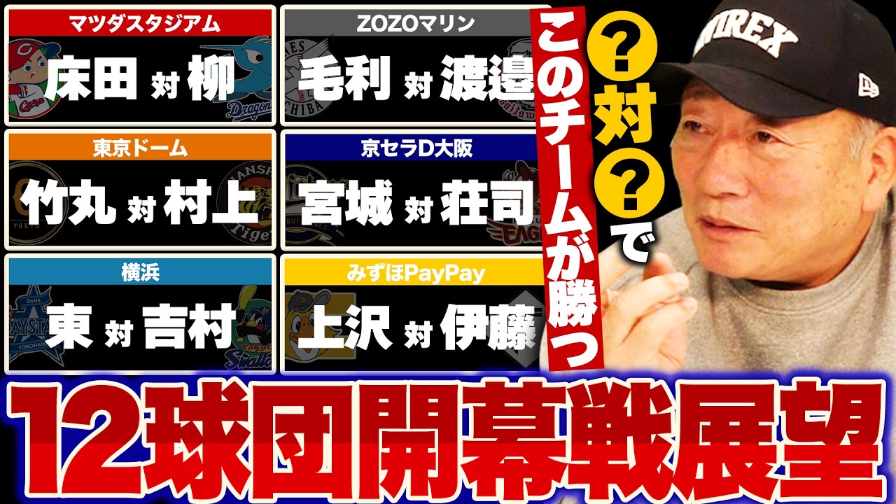 【開幕戦展望】『巨人vs阪神は3-1でこっちが勝つ!!』高木豊が開幕戦のオーダーと勝敗を予想します！