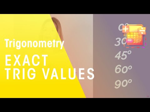 Exact Trig Values - Easy Table | Trigonometry | Maths | FuseSchool
