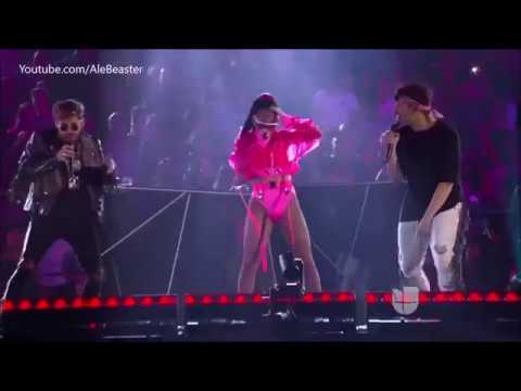 Mau y Ricky ft  Becky G - Mal de la Cabeza En vivo en los Premios Juventud