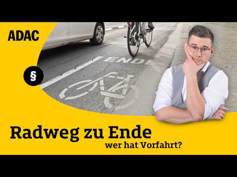 Radweg endet – diese Regeln gelten für Autofahrer und Radler | ADAC | Recht? Logisch!