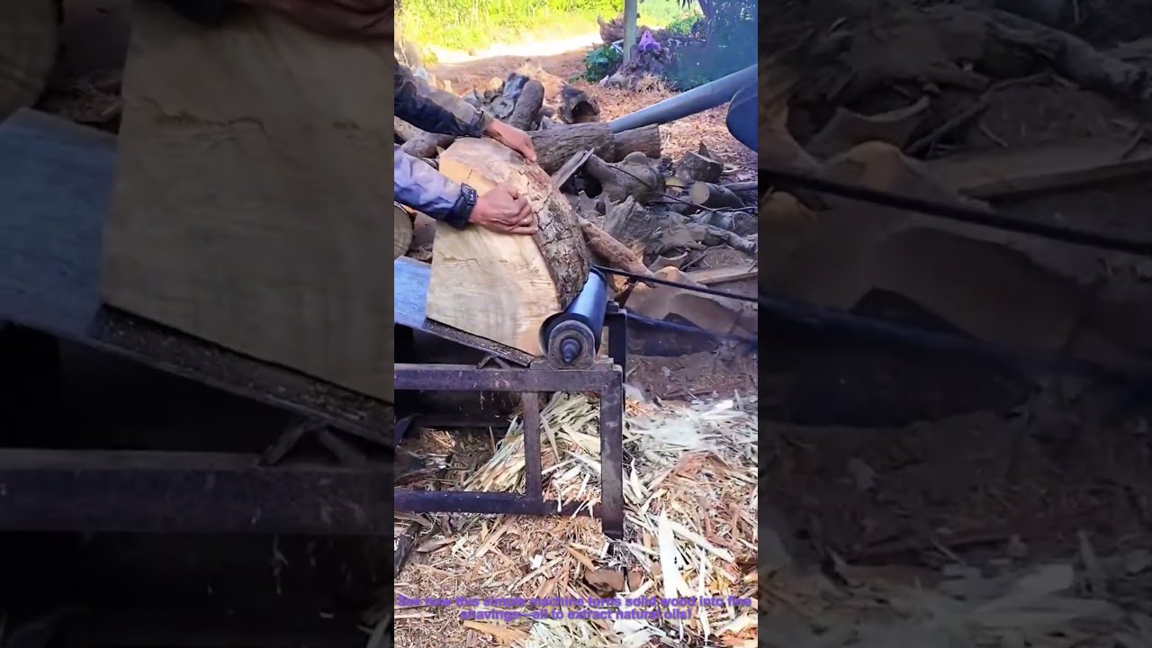 Wood Chipper Hack: Shredding Wood for Essential Oil Extraction