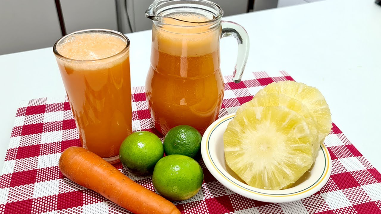 PARA  QUE SERVE O SUCO DE ABACAXI  COM CENOURA E LIMÃO